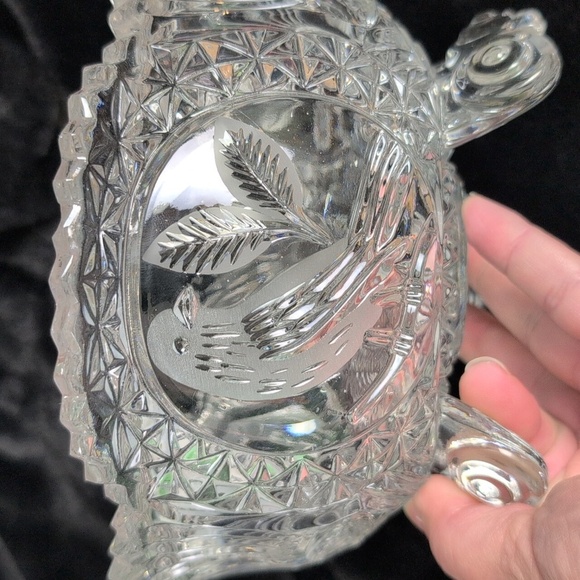 Hofbauer Crystal Candy Dish with Lid, Vintage, "The Birds Collection" - Picture 7 of 13